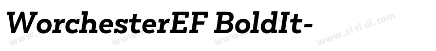 WorchesterEF BoldIt字体转换 WorchesterEF BoldIt字体转换